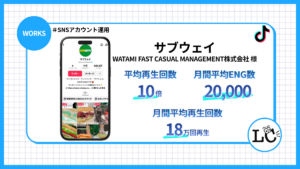 日本サブウェイ合同会社様　サブウェイ　アカウント運用事例