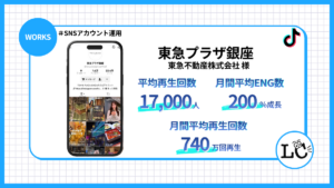 東急不動産株式会社様　東急プラザ銀座　アカウント運用事例