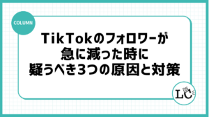 TikTokのフォロワーが急に減った時に疑うべき3つの原因と対策